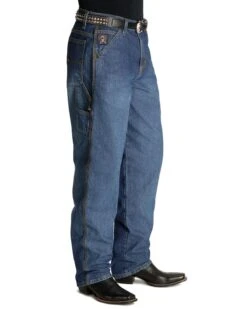 Cinch Men's Blue Label Tapered Loose Fit Jeans -Wrang Men Jeans Shop 010788 L3 P2