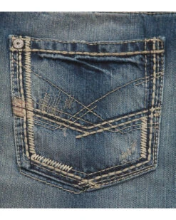 Ariat Men's M5 Ridgeline Medium Wash Slim Straight Jeans -Wrang Men Jeans Shop 010C80 GR D2