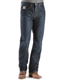 Cinch Men's Silver Label Dark Wash Slim Straight Jeans -Wrang Men Jeans Shop 010C84 L7 P2