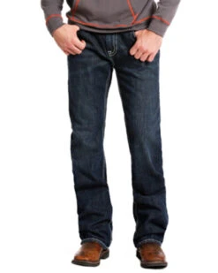 Rock & Roll Denim Men's FR Double Barrel Relaxed Fit Bootcut Jeans -Wrang Men Jeans Shop 0864K2 88 P2