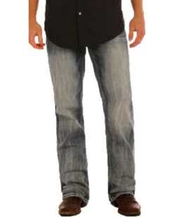 Rock & Roll Denim Men's Double Barrel Small "V" Straight Leg Jeans -Wrang Men Jeans Shop 2000241161 402 P2