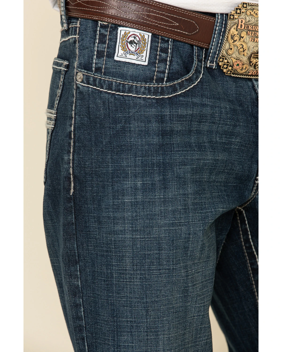 Cinch Men's White Label Performance Dark Relaxed Straight Jeans 5 Cinch Men's White Label Performance Dark Relaxed Straight Jeans - Image 5