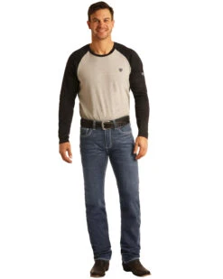 Rock & Roll Denim Men's FR Dark Reflex Revolver Slim Straight Work Jeans -Wrang Men Jeans Shop 2000323863 401 P5