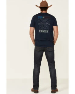 Cody James Men's Barn Sour Dark Wash Stretch Slim Straight Jeans -Wrang Men Jeans Shop 2000325573 400 P3