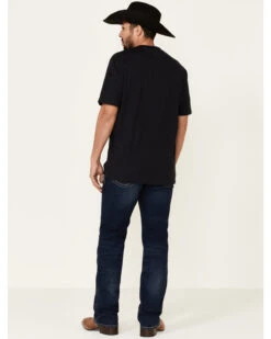 Cinch Men's Ian Rinse Dark Performance Stretch Slim Bootcut Jeans -Wrang Men Jeans Shop 2000330782 402 P3