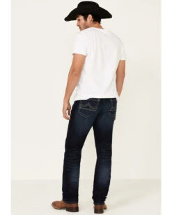 Rock 47 By Wrangler Men's Boogie Woogie Dark Stretch Slim Straight Jeans -Wrang Men Jeans Shop 2000331422 400 P3