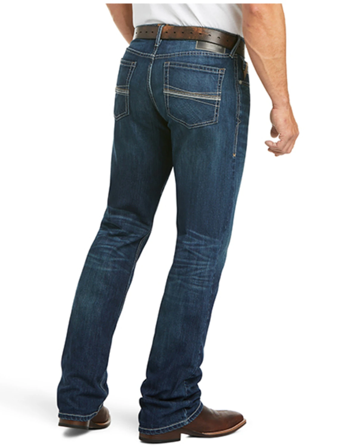 Ariat Men's M4 Ford Bragg Dark Stretch Relaxed Bootcut Jeans 3 Ariat Men's M4 Ford Bragg Dark Stretch Relaxed Bootcut Jeans - Image 3