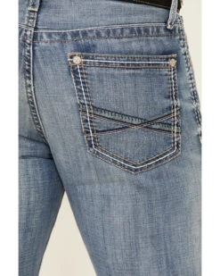 Cinch Men's Ian Medium Stonewash Performance Slim Bootcut Jeans -Wrang Men Jeans Shop 2000334656 402 P4