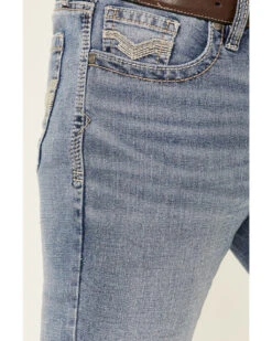 Cody James Men's Mustang Light Wash Stretch Slim Straight Jeans -Wrang Men Jeans Shop 2000341540 400 P3