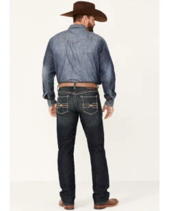 Ariat Men's M4 Cobalt Dark Wash Stretch Relaxed Straight Jeans -Wrang Men Jeans Shop 2000341785 400 P3