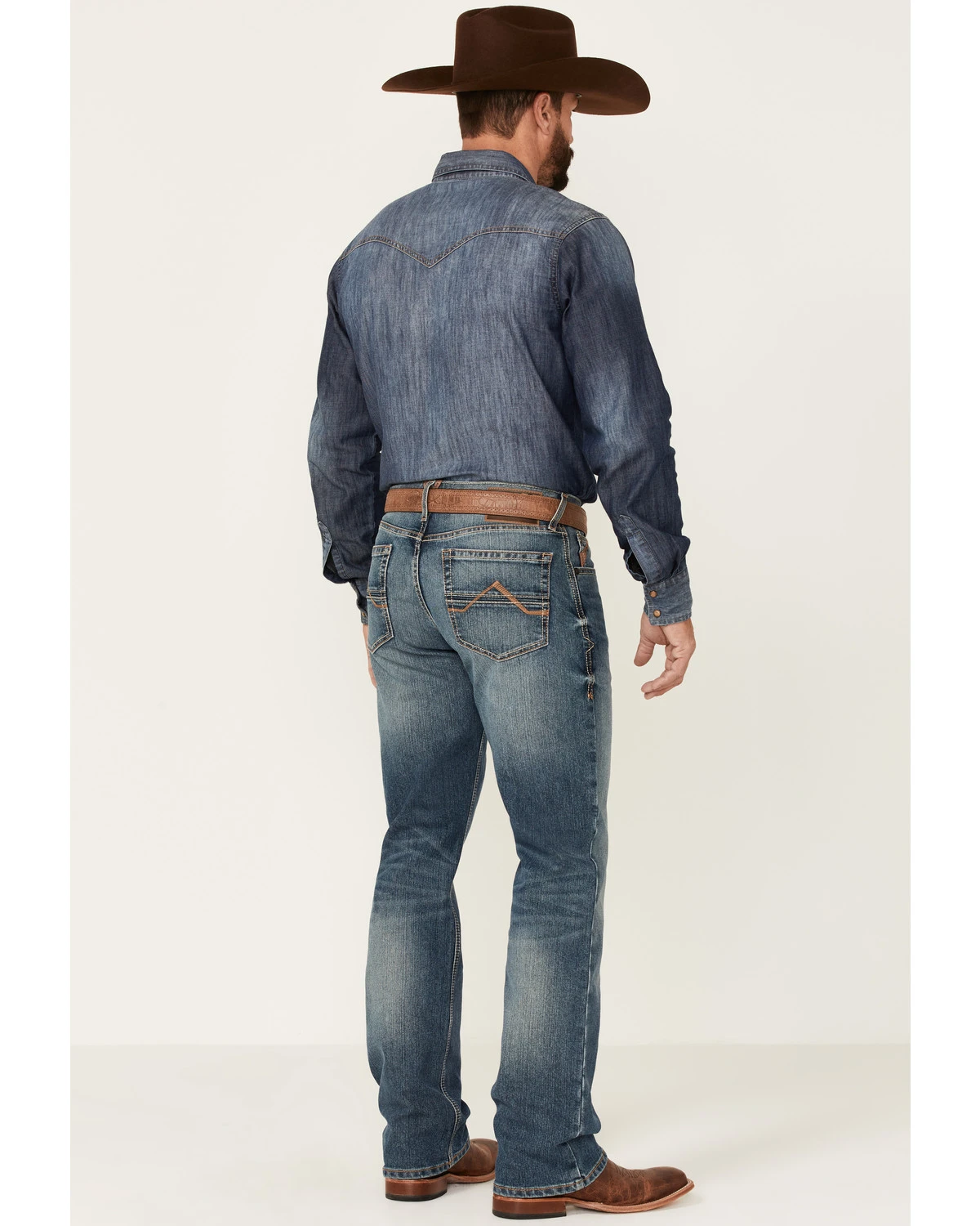 Ariat Men's M4 Campbell 2X Medium Wash Performance Relaxed Bootcut Jeans 3 Ariat Men's M4 Campbell 2X Medium Wash Performance Relaxed Bootcut Jeans - Image 3