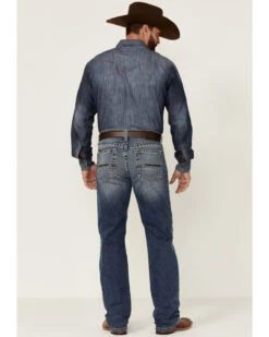 Ariat Men's M2 Wyland Medium Wash Stretch Relaxed Bootcut Jeans -Wrang Men Jeans Shop 2000341792 400 P4