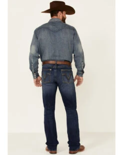 Rock 47 By Wrangler Men's Horizon Dark Wash Stretch Slim Bootcut Jeans -Wrang Men Jeans Shop 2000350738 400 P3