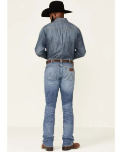 Wrangler Retro Green Men's Sienna Medium Wash Stretch Slim Bootcut Jeans 7 Wrangler Retro Green Men's Sienna Medium Wash Stretch Slim Bootcut Jeans -Wrang Men Jeans Shop 2000350745 400 P4