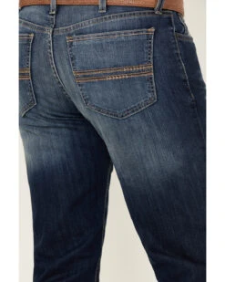 Cinch Men's Silver Label Medium Stonewash Performance Stretch Slim Straight Jeans -Wrang Men Jeans Shop 2000355892 402 P4