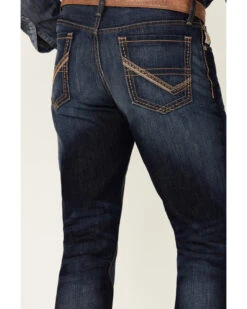 Cinch Men's Ian Dark Stonewash Rigid Slim Bootcut Jeans -Wrang Men Jeans Shop 2000355909 402 P4