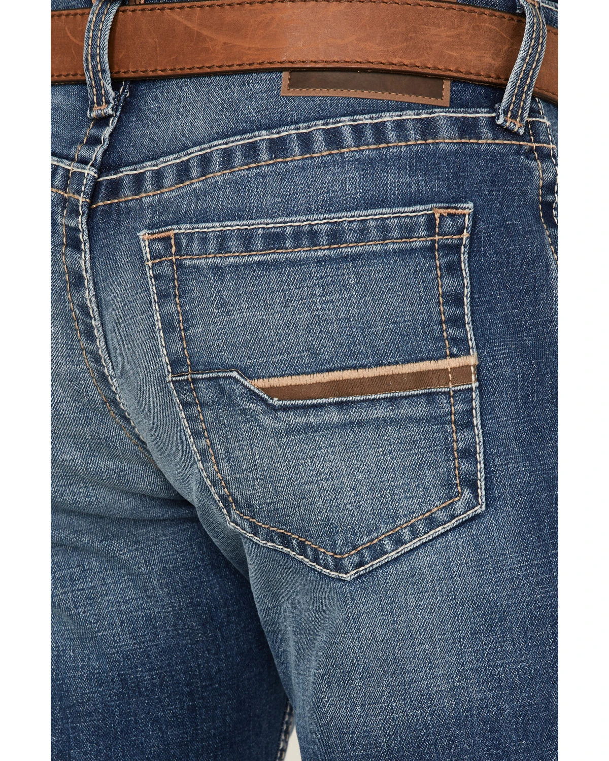 Ariat Men's M4 Marshall Walden Medium Wash Stretch Realxed Straight Jeans 4 Ariat Men's M4 Marshall Walden Medium Wash Stretch Realxed Straight Jeans - Image 4