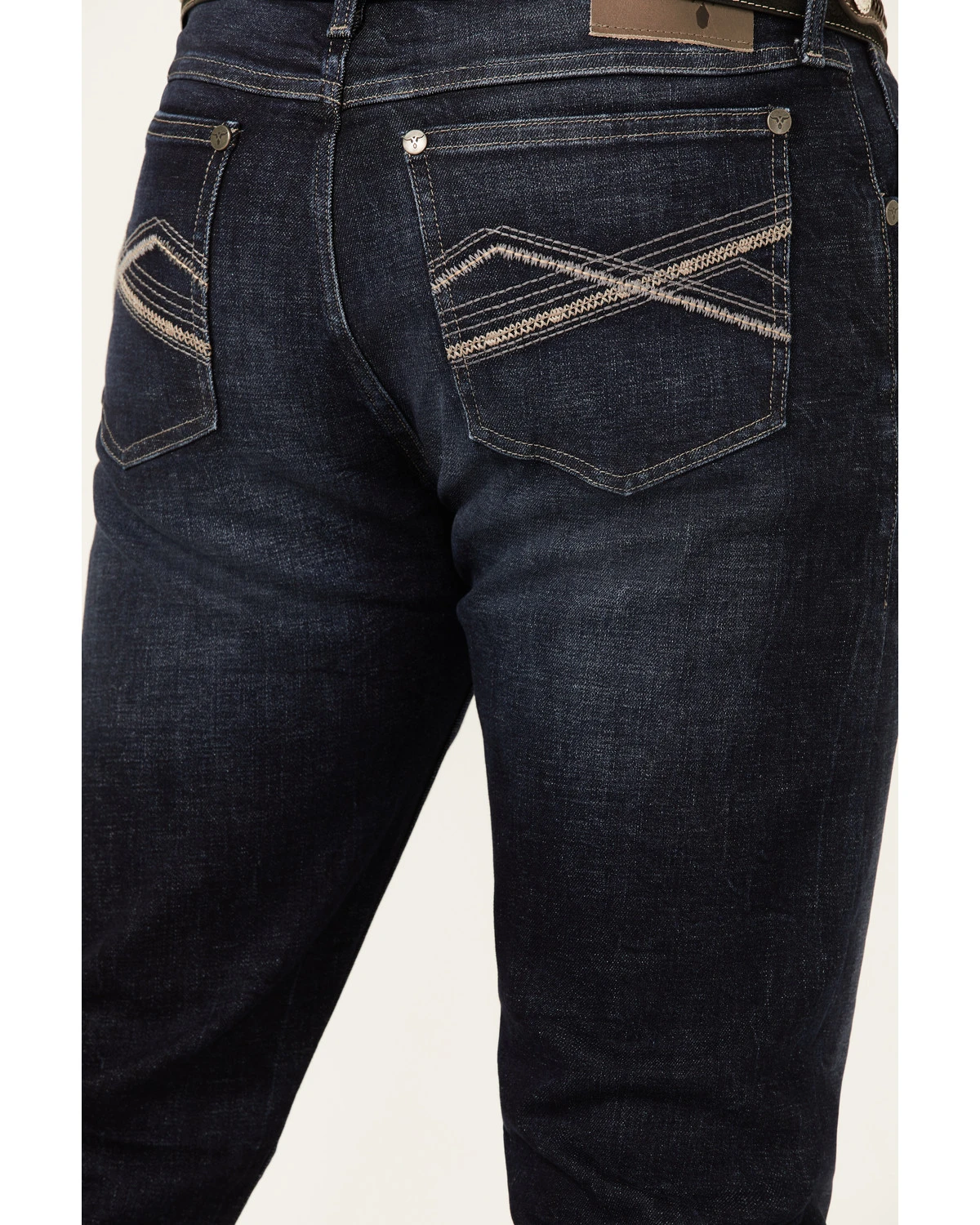 Wrangler 20X Men's Cobalt Dark Wash Stretch Slim Straight Jeans 4 Wrangler 20X Men's Cobalt Dark Wash Stretch Slim Straight Jeans - Image 4
