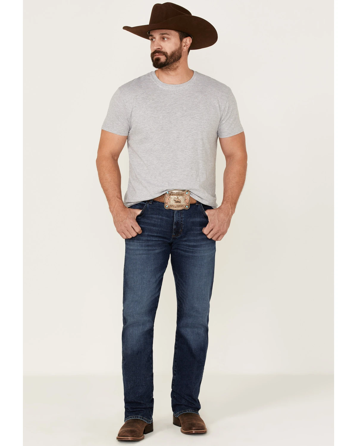 Wrangler Retro Men's Eastbrook Dark Wash Stretch Slim Bootcut Jeans 1 Wrangler Retro Men's Eastbrook Dark Wash Stretch Slim Bootcut Jeans