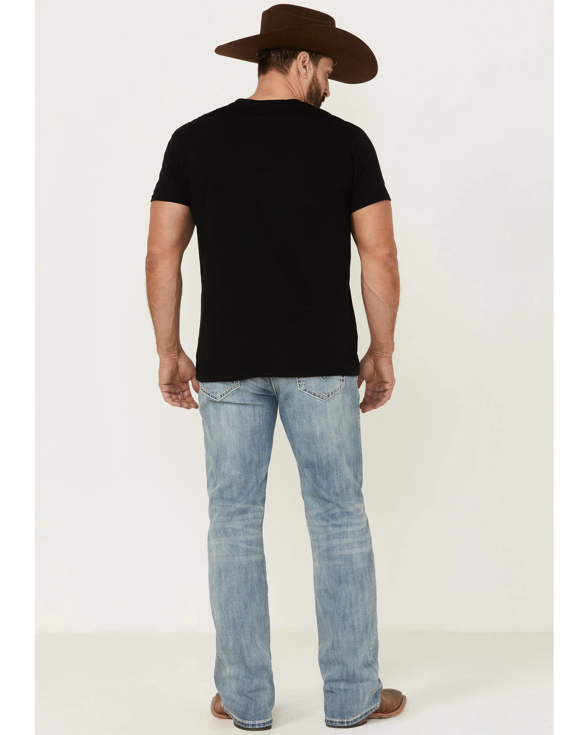 Rock & Roll Denim Men's Double Barrel Reflex Stretch Relaxed Bootcut Jeans 1 Rock & Roll Denim Men's Double Barrel Reflex Stretch Relaxed Bootcut Jeans