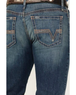 Cinch Men's Ian Dark Stonewash Performance Stretch Slim Bootcut Jeans -Wrang Men Jeans Shop 2000362785 402 P4