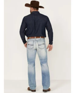Cinch Men's Light Stonewash White Label Peformance Stretch Relaxed Straight Jeans -Wrang Men Jeans Shop 2000362805 402 P3