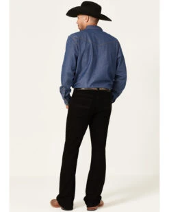 Cody James Men's Night Rider Black Wash Stretch Slim Bootcut Jeans -Wrang Men Jeans Shop 2000364871 001 P3