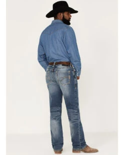 Ariat Men's M2 Dakota Wilson Medium Wash Stretch Relaxed Stackable Bootcut Jeans -Wrang Men Jeans Shop 2000371949 400 P3