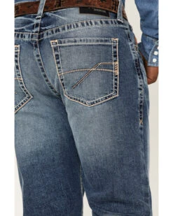 Ariat Men's M2 Dakota Wilson Medium Wash Stretch Relaxed Stackable Bootcut Jeans -Wrang Men Jeans Shop 2000371949 400 P4