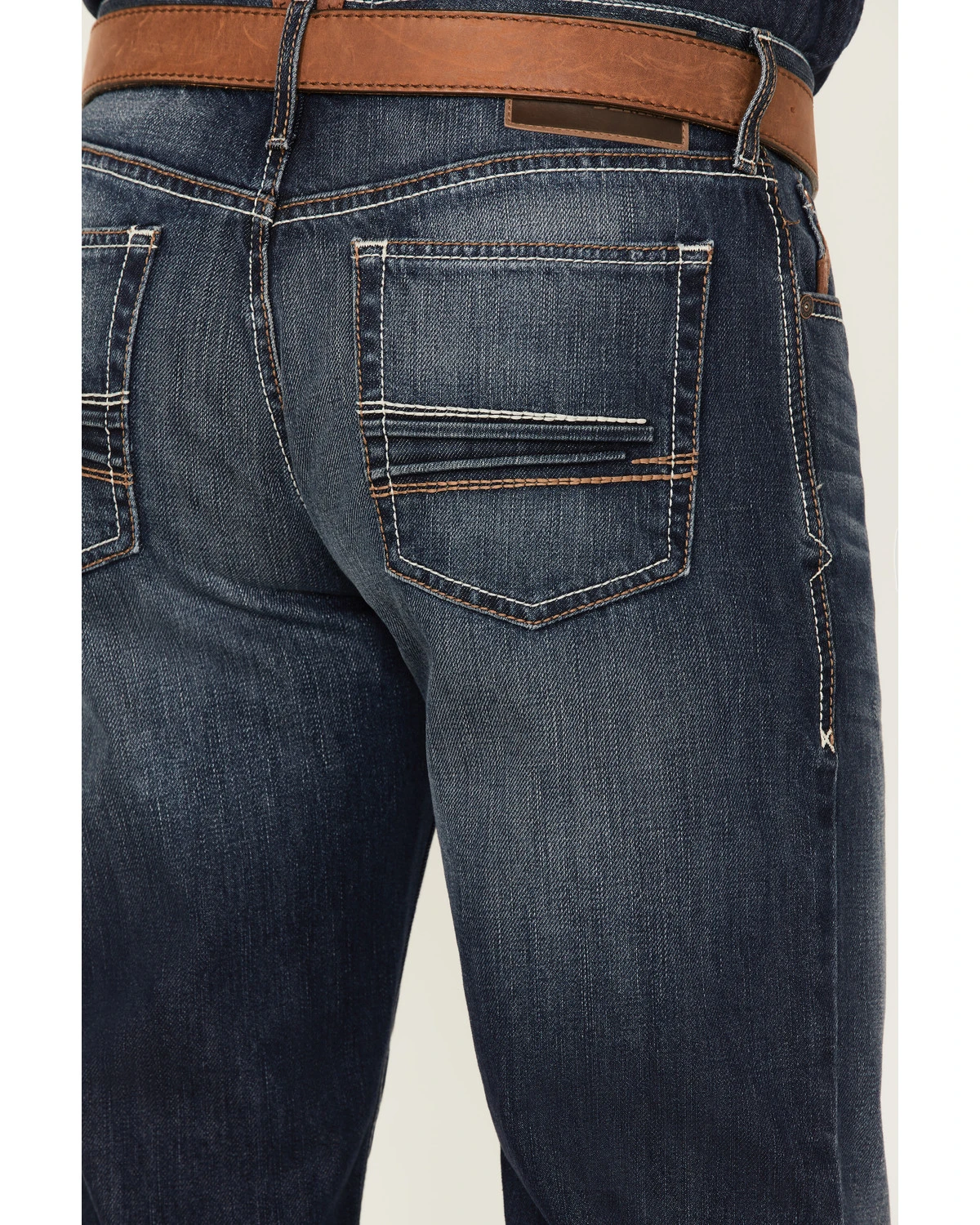 Ariat Men's Big Sur 3D Garby Dark Wash Relaxed Bootcut Jeans 4 Ariat Men's Big Sur 3D Garby Dark Wash Relaxed Bootcut Jeans - Image 4