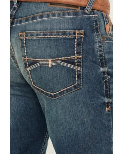 Ariat Men's M4 Cayman Ramos Medium Wash Relaxed Boot Stretch Denim Jeans -Wrang Men Jeans Shop 2000371981 400 P4