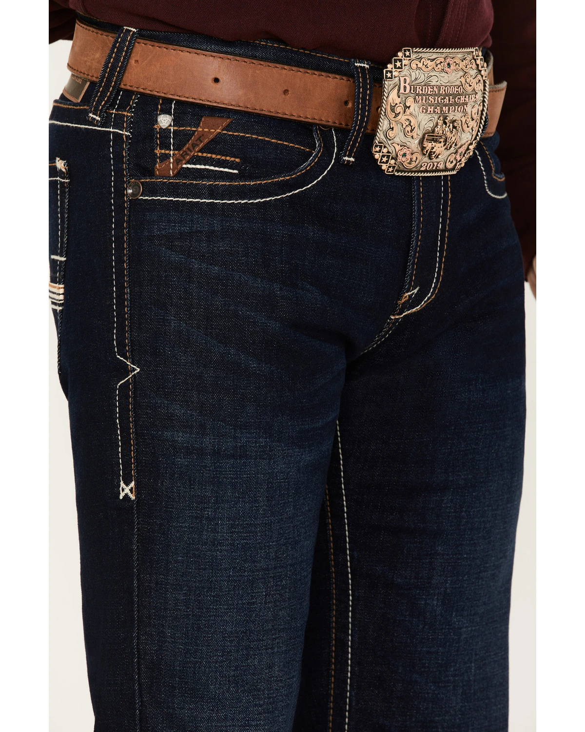 Ariat Men's M7 Rockport Ranger Dark Wash Slim Straight Jeans 2 Ariat Men's M7 Rockport Ranger Dark Wash Slim Straight Jeans - Image 2