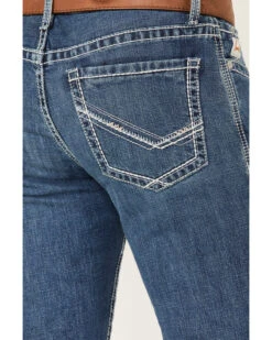 Cinch Men's Ian Medium Wash Slim Bootcut Performance Jeans -Wrang Men Jeans Shop 2000373497 402 P4