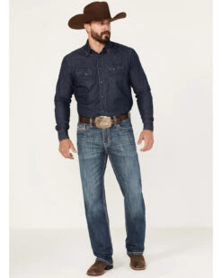 Rock & Roll Denim Men's Medium Wash Vintage Reflex Straight Jeans -Wrang Men Jeans Shop 2000375480 414 P3
