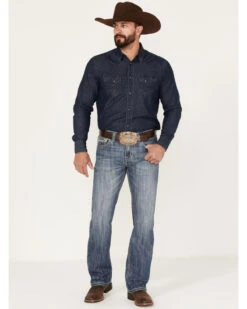 Rock & Roll Denim Men's Pistol Medium Vintage Wash Straight Jeans -Wrang Men Jeans Shop 2000375481 414 P3