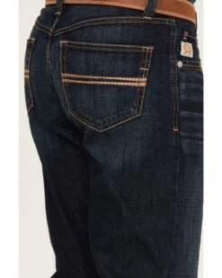Cinch Men's Carter 2.0 Dark Rinse Relaxed Boot Performance Stretch Denim Jeans -Wrang Men Jeans Shop 2000380104 402 P4