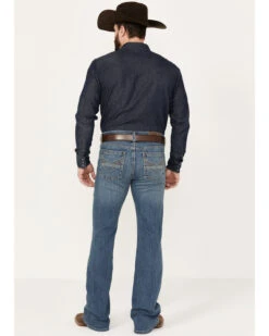 Cody James Men's Light A Shuck Medium Wash Relaxed Bootcut Stretch Denim Jeans -Wrang Men Jeans Shop 2000381085 413 P3