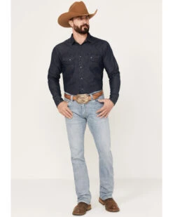 Rock & Roll Denim Men's Revolver Light Vintage Wash Slim Straight Reflex Denim Jeans -Wrang Men Jeans Shop 2000386200 412 P3