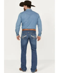 Cinch Men's Ian Medium Stonewash Slim Boot Performance Stretch Denim Jeans -Wrang Men Jeans Shop 2000386396 402 P3