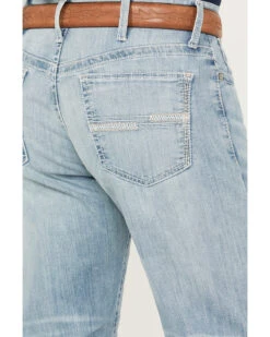 Cinch Men's White Label Light Wash Relaxed Straight Stretch Performance Denim Jeans -Wrang Men Jeans Shop 2000386397 402 P4