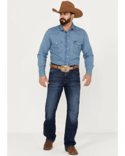 Wrangler Retro Men's Elmont Medium Wash Relaxed Bootcut Stretch Jeans